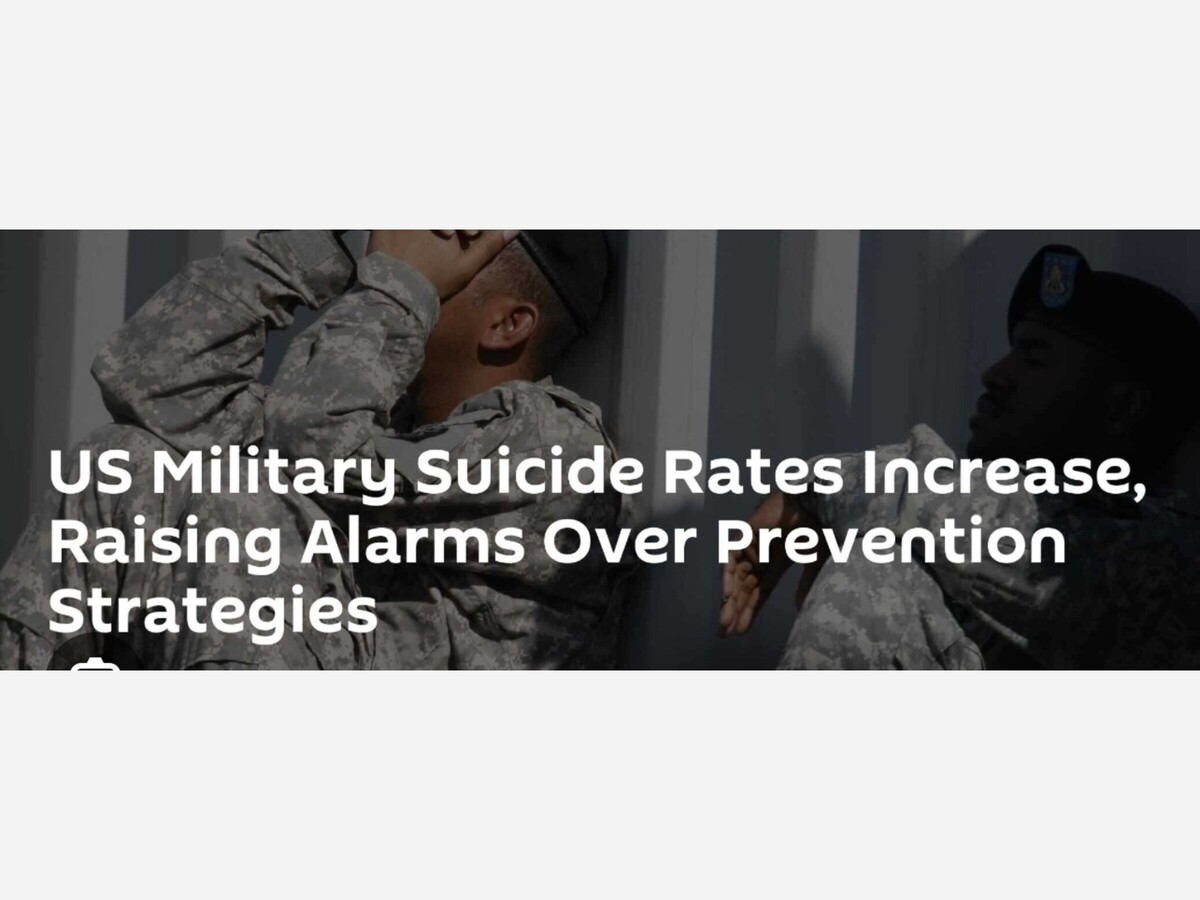 Military Suicides Rose in 2023, A Disturbing Trend Continues 