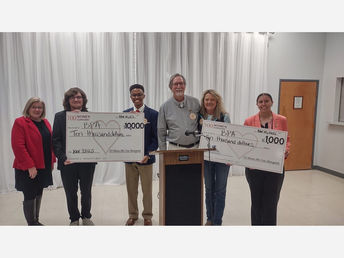 Alamogordo High School BPA Receives Community Boost from 100 Women Who Care