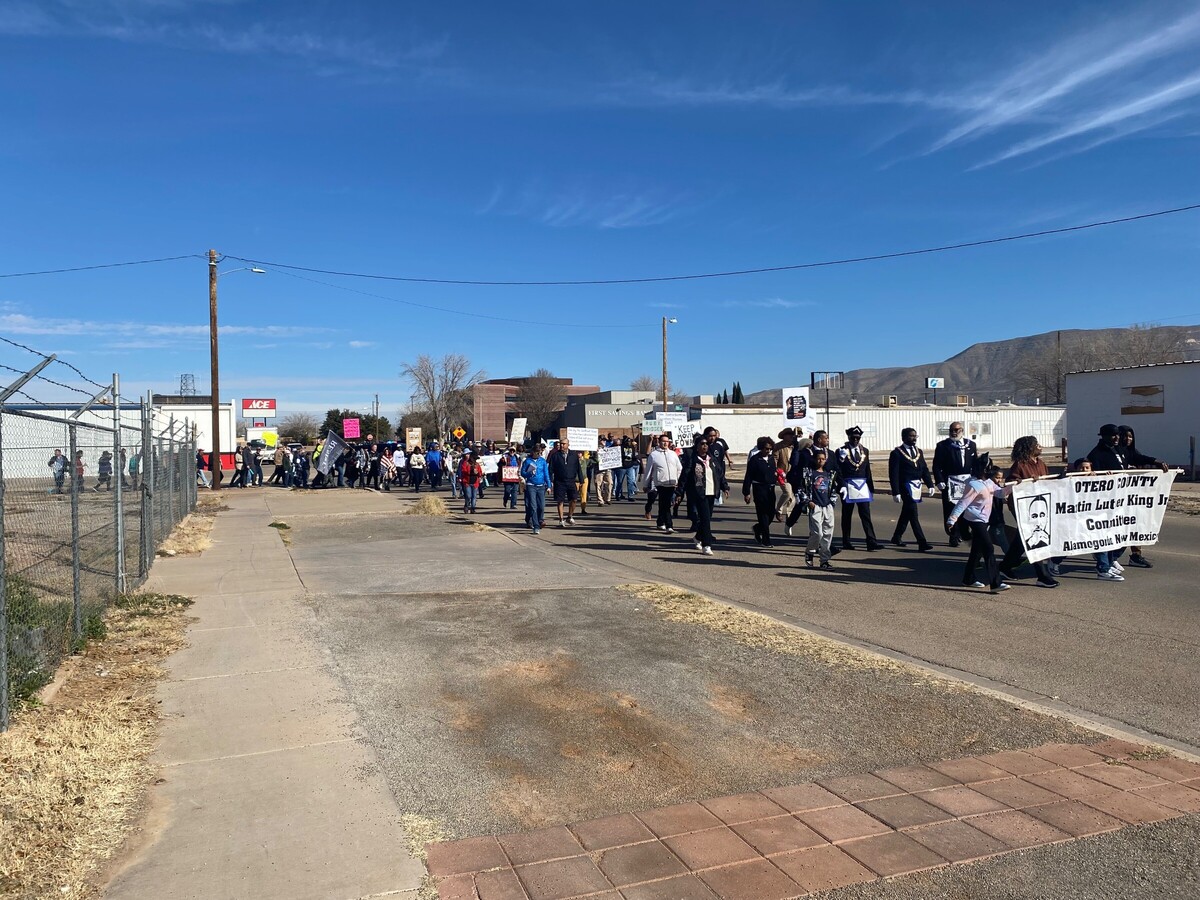 Successful MLK Day March Unites Over 150 in Alamogordo: Crossing Historic Lines for Unity and Reflection