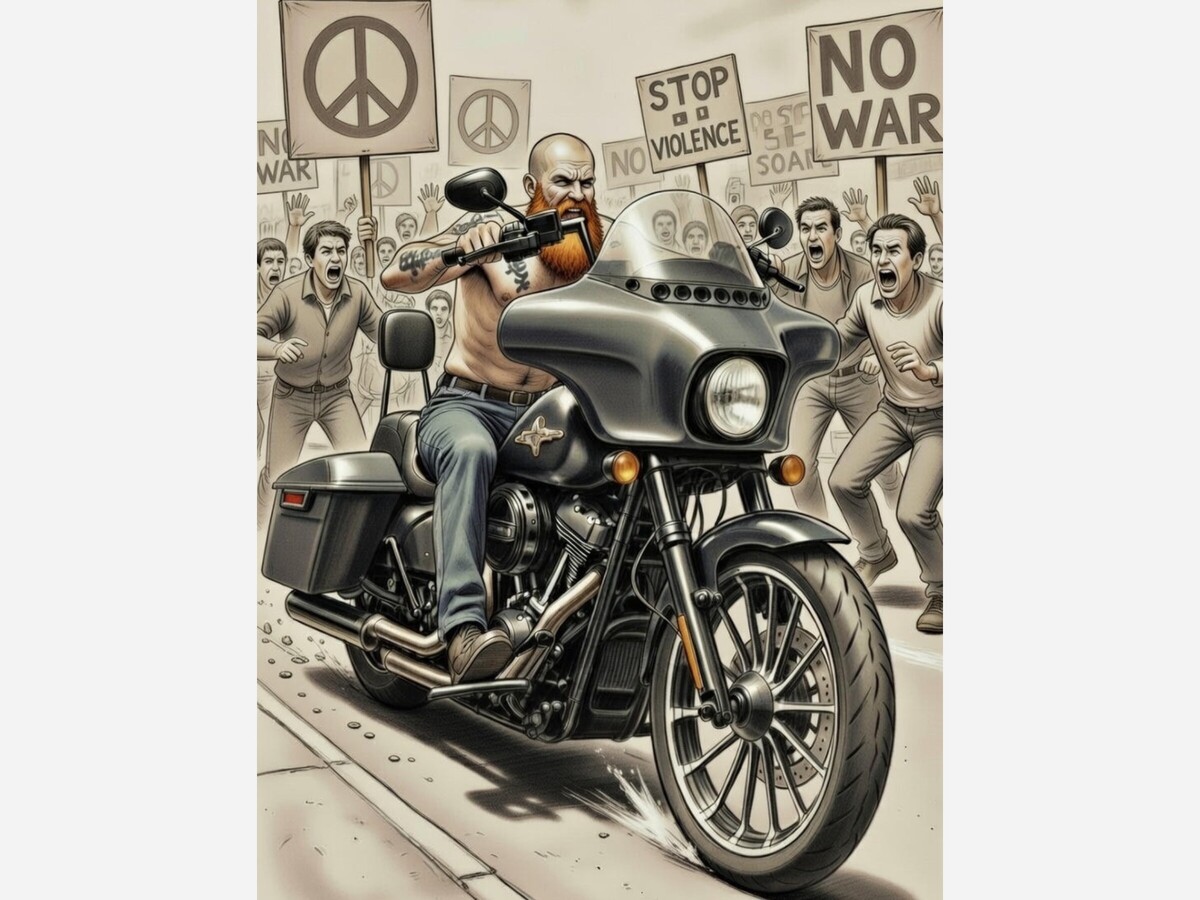 Incident Reported at Alamogordo Protest: Motorcyclist Allegedly Attempts to Strike Demonstrators