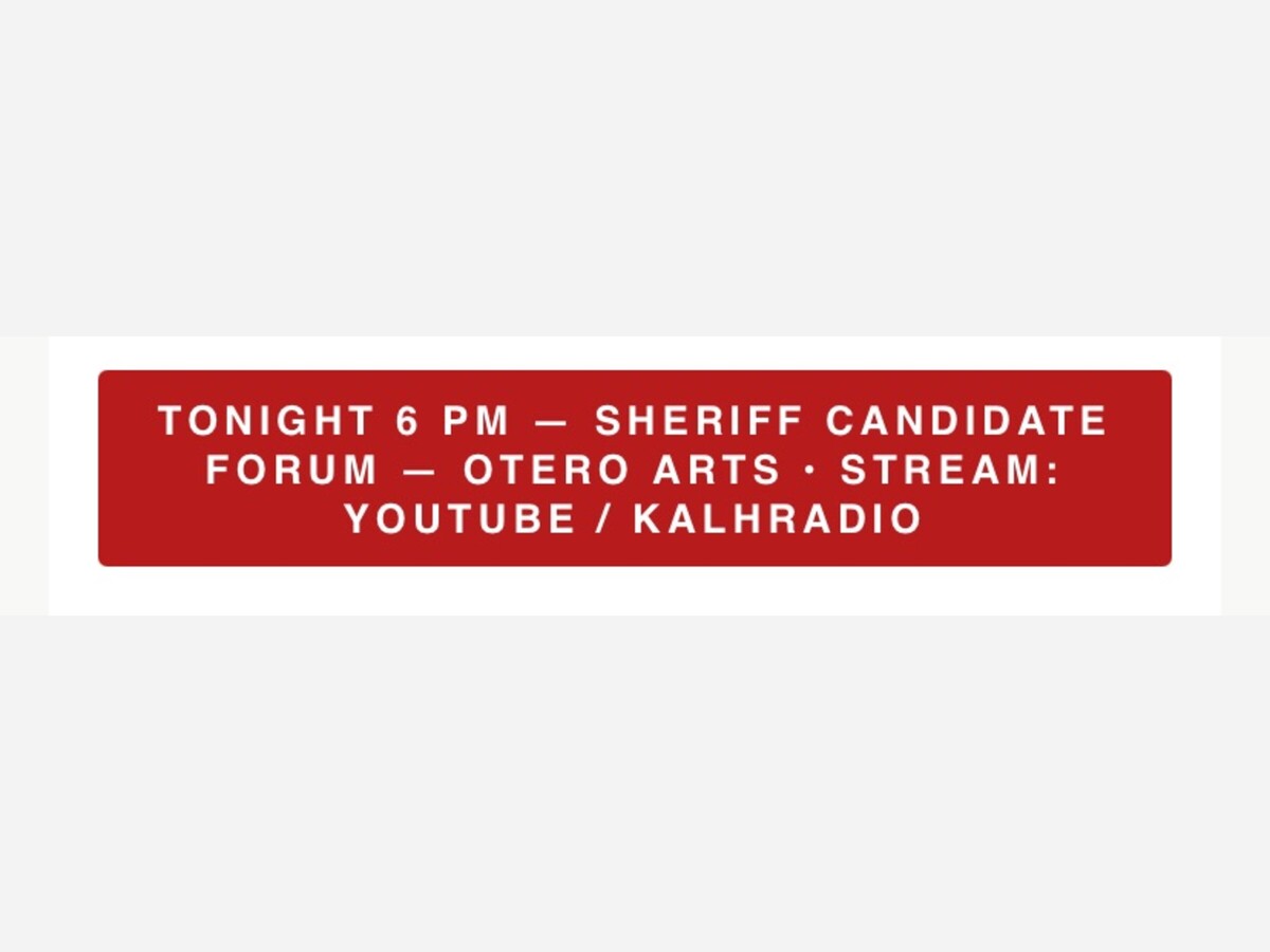 Early Voting Begins Today: Independents and DTS Voters Can Participate in Otero County Republican Primary — Sheriff's Forum Tonight at 6 PM