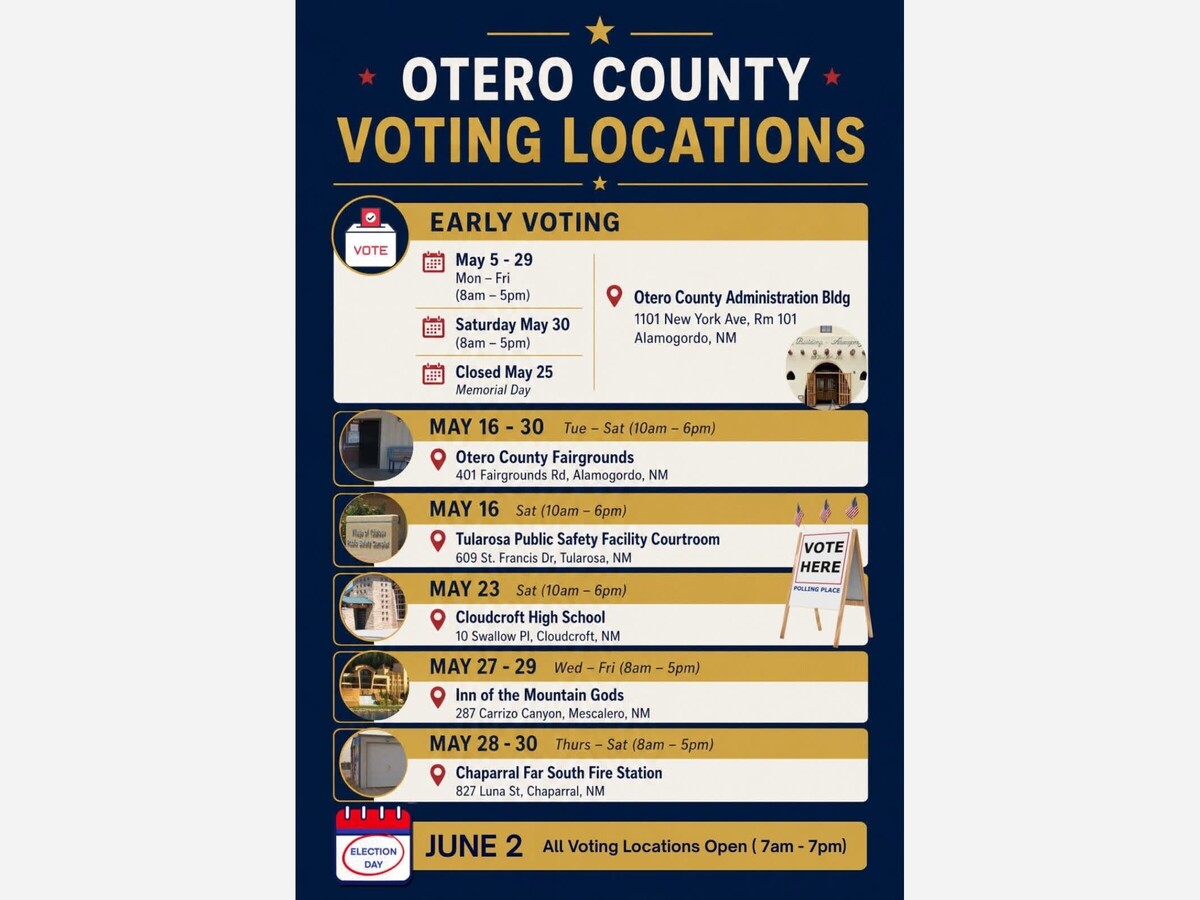 Historic Semi-Open Primary: Early Voting Underway in Otero County for June 2 Election