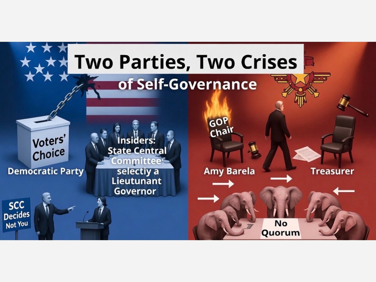 Two Parties, Two Crises of Self-Governance — and a Lieutenant Governor Pick That Voters Won’t Get to Make