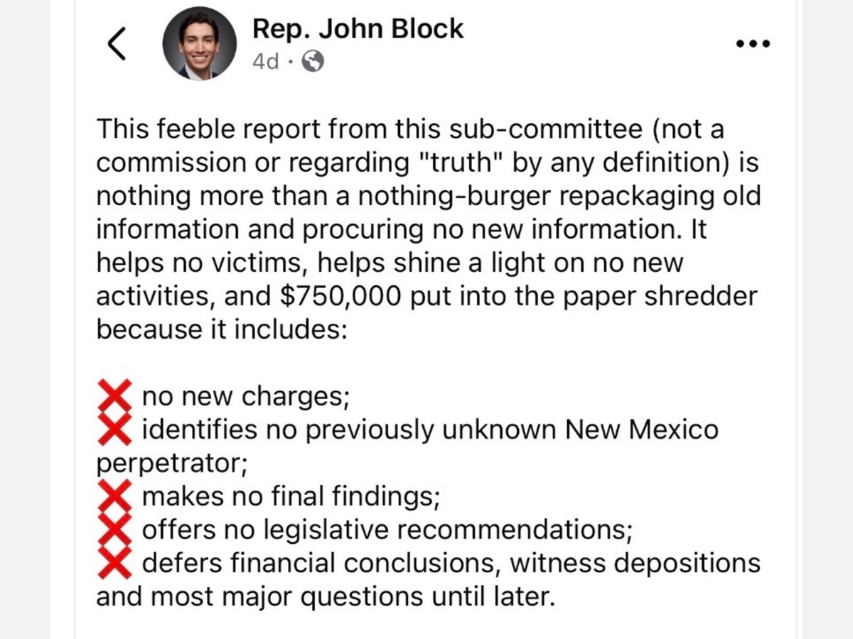 Federal Roadblocks and One Lawmaker's Shameful Attack: New Mexico Epstein Commission Faces Dual Resistance