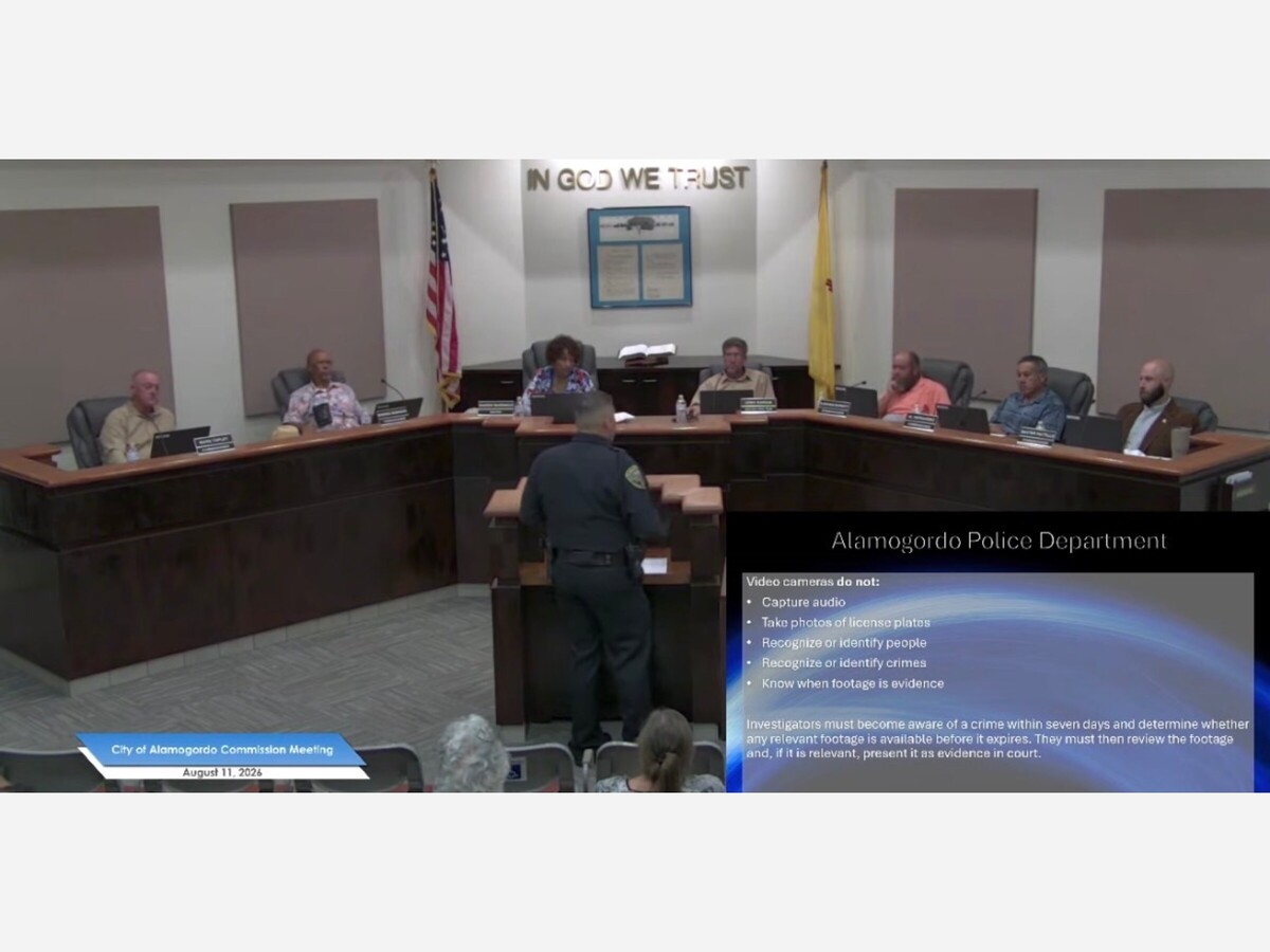 Alamogordo City Commission Moves Forward with 2 Year Flock Camera Contract