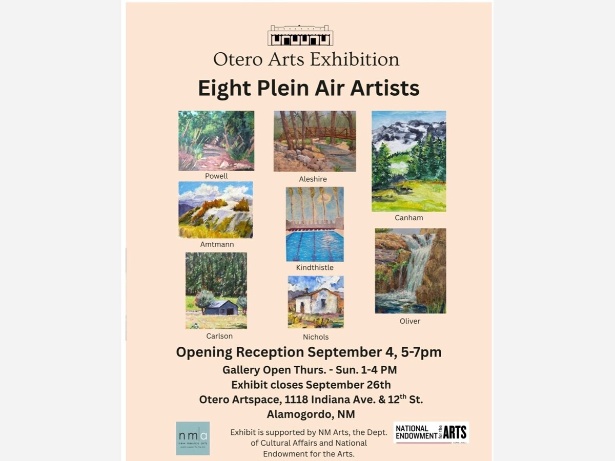 Eight Plein Air Artists to Open at Otero Artspace This Friday