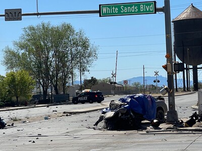 Fatal Crash 10th Street and White Sands Blvd Avoid Area