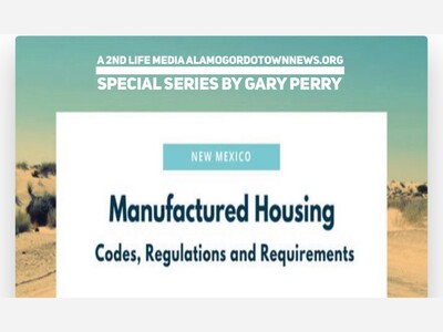 New Mexico Mobile Home Park Act  Summary and Needed Changes Part 5 in Series by Gary Perry
