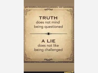 Truth Does Not Mind Being Questioned - Alamogordo A Media Desert