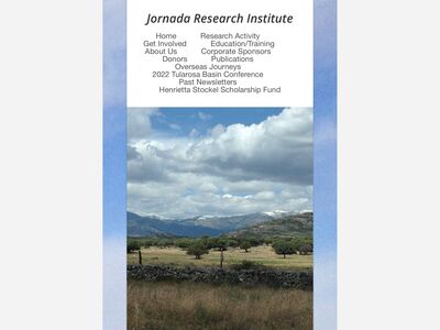 Jornada Research Institute (JRI) Conference Planned 