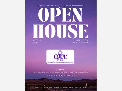 COPE Open House 5 pm to 7 pm 