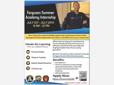 In Memory of Officer Ferguson. APS and APD Launch the Ferguson Summer Academy Internship Program 
