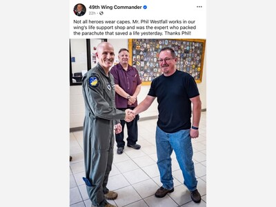 Holloman 49th Wing Commander Spotlights Help and Hero's from F-16 Crash 