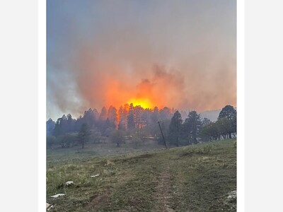 The Moser Fire Evacuation Order Near Cloudcroft New Mexico Update 11 pm 5-2024