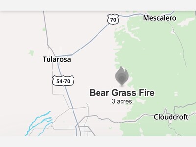 Bear Grass Fire Update Near La Luz 100% Containment, Damage Revised Down to 3 Acres