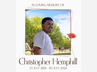 In Memory of Christopher DeSantos Hemphill