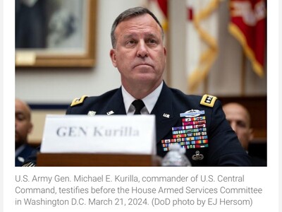 Military News: Allegations that Army Gen. Kurilla, Head of Central Command Shoved an Airman Under Investigation