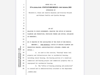 Housing Bill HB 448 Leaning Toward the Finish Line in State Legislature