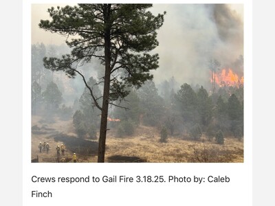 Gail Fire Weekend Update 25% Containment Acreage Loss Reduced to 108