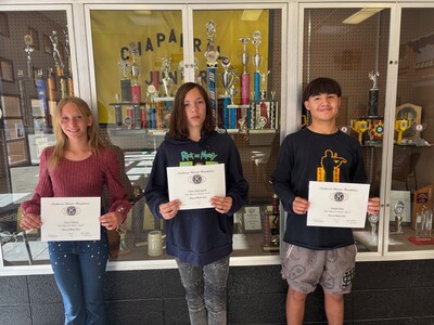 ​The Alamogordo Kiwanis Club is recognizing the Most Improved Student of the Month for April 2025
