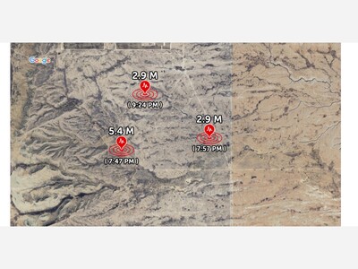Alamogordo Felt a 5.4 Shaker, One of Three Temblors Reported 