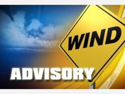 Monday Wind Advisory and Red Flag Warning Noon to 8 pm