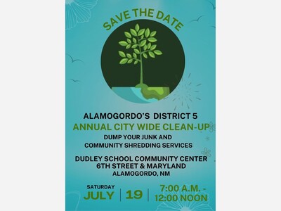 Save the Date July 19th, 2025 Alamogordo Citywide Community Cleanup