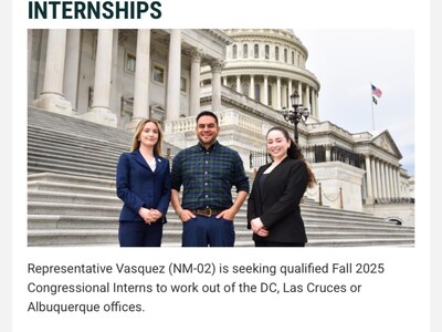 Congressman Gabe Vasquez Seeking Interns