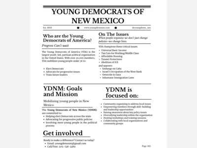 Young Democrats of Otero County Organizing New Organization 