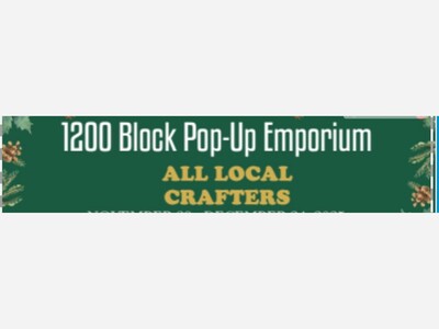 Coming Soon: 1200 Block Pop-Up Emporium – A Holiday Celebration of Local Craftsmanship