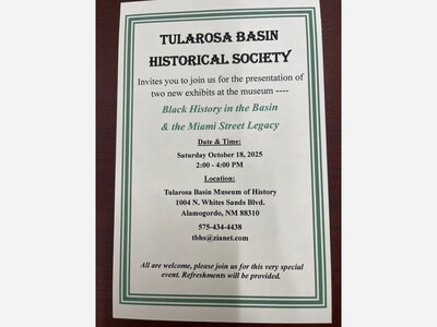 Join Saturday 2 pm Alamogordo Honors Black Legacy with New Museum Exhibits on Miami Street Experience 