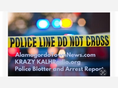 Alamogordo Police Department Weekly Arrest Report : November 10–16, 2025