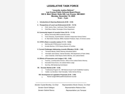 Lawmakers to Convene to Confront New Mexico’s Crime Crisis