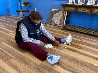 Commissioner Robinson and Volunteers in Action at the Dudley School Prepare for Monday's MLK Events...