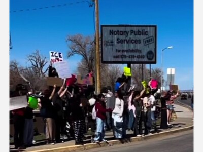 Alamogordo High School Students Stage Walkout in Protest of ICE Policies