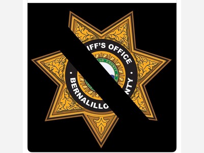 Bernalillo County Sheriff’s Sergeant Killed in Line of Duty During I-40 Traffic Stop; Alamogordo Extends Condolences