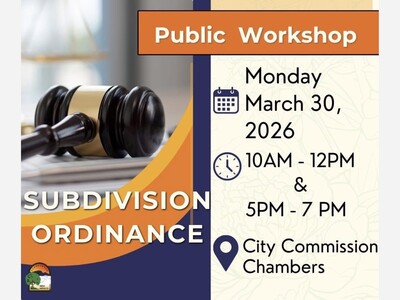 Alamogordo Seeks Public Input on Comprehensive Rewrite of Subdivision Ordinance, Monday 3-30-26