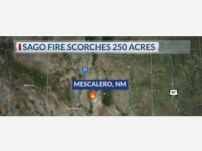 Sago Fire Update – March 29, 2026: Smoldering Blaze Holds at 300 Acres with 0% Containment on Mescalero Reservation