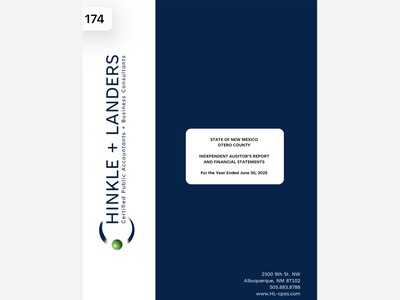 Otero County FY2025 Audit:: Marred by Material Weaknesses and Federal Compliance Concerns