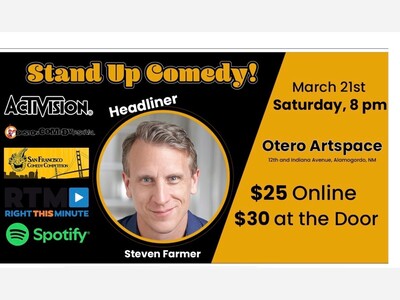 Stand-Up Comedian Steven Farmer to Deliver Much-Needed Laughs at Otero Artspace