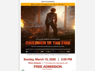 Otero Artspace to Host Free Screening of Acclaimed Documentary ‘Children in the Fire’ Sunday 2 p.m. 