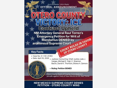  New Mexico Supreme Court Denies AG's Petition — Otero County's ICE Contract Stands