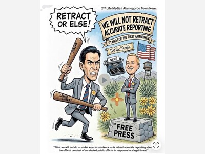 State Representative Demands Alamogordo Town News Retract Stories; Publication Declines and Asserts Full Press Protections