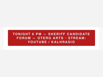 Early Voting Begins Today: Independents and DTS Voters Can Participate in Otero County Republican Primary — Sheriff's Forum Tonight at 6 PM