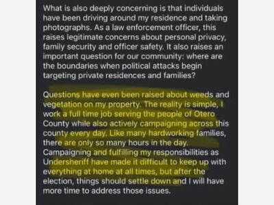 Does Sheriff Candidate Raul Robles Actually Live in Otero County? A Paper Trail, a Modified Post, and Questions to the County Attorney 