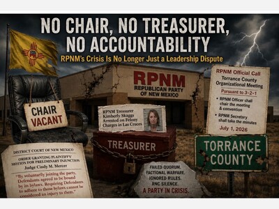 No Chair, No Treasurer, No Accountability By Gary Person