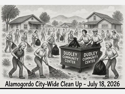 Save the Date July 18th Alamogordo’s City-Wide Clean Up: “Dump Your Junk” 
