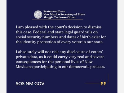 Federal Judge Dismisses DOJ Lawsuit Seeking New Mexicans’ Private Voter Data