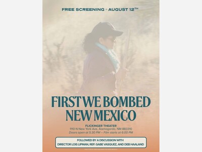 Free Community Event Features “First We Bombed New Mexico” Documentary and Panel Discussion