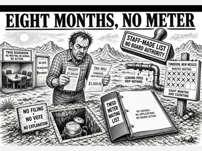 Eight Months, No Meter: Timberon’s Waiting List Has No Filing, No Vote, and No Explanation